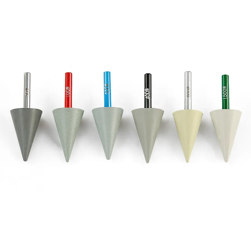 Diamond conical resin grinding head small grinding wheel relief jade stone carving grinding and polishing electric drill tools