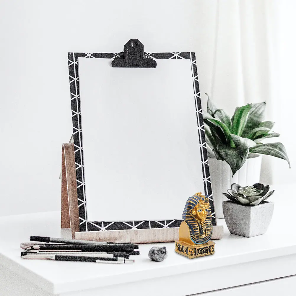 2Pcs Egyptian Pharaoh Sculpture Resin Art Craft Classic for Room Office Restaurant Shop Interior Styling