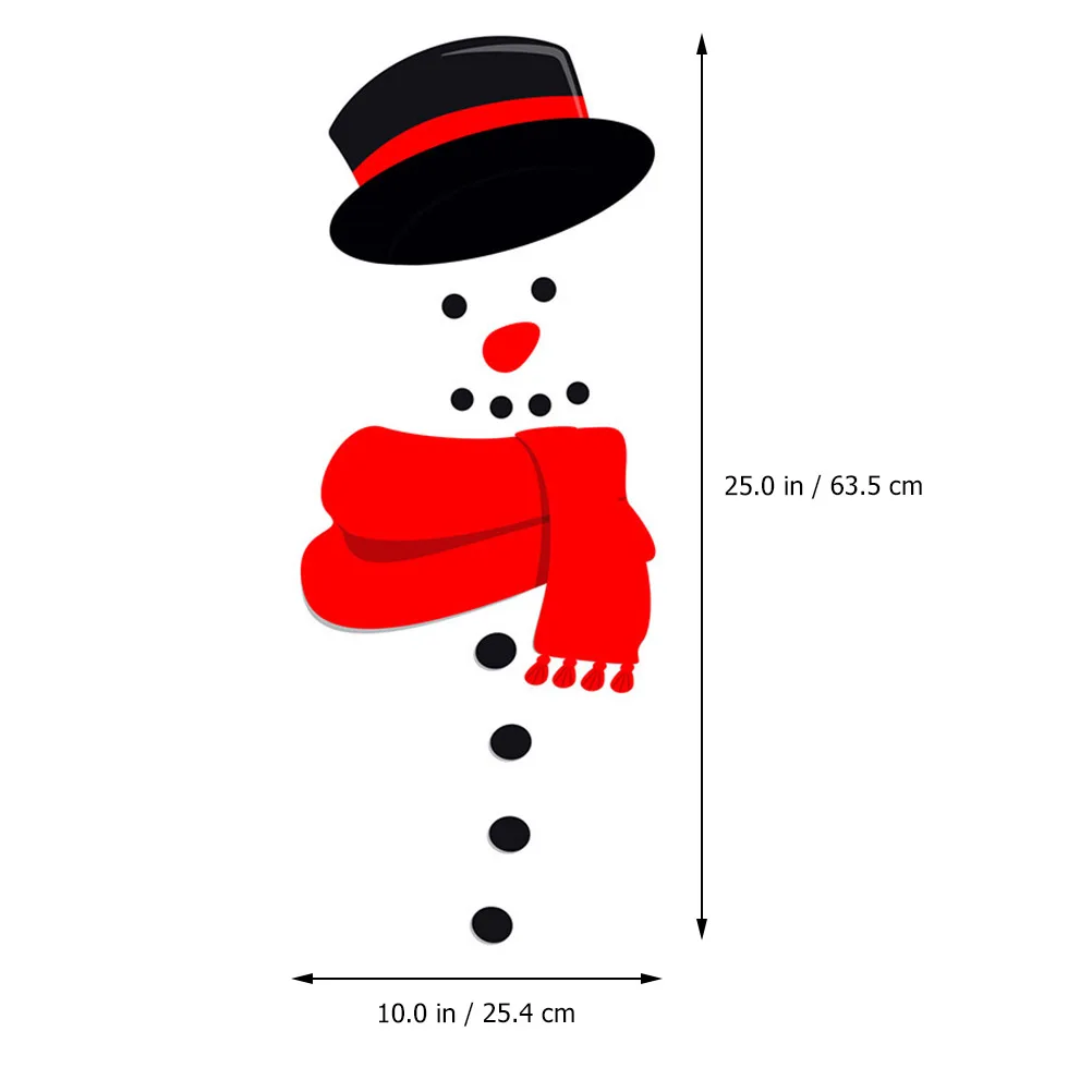 

Christmas Decor Magnetic Refrigerator Stickers Snowman Fridge Decoration Xmas Wall Sticker PVC Holiday Supplies
