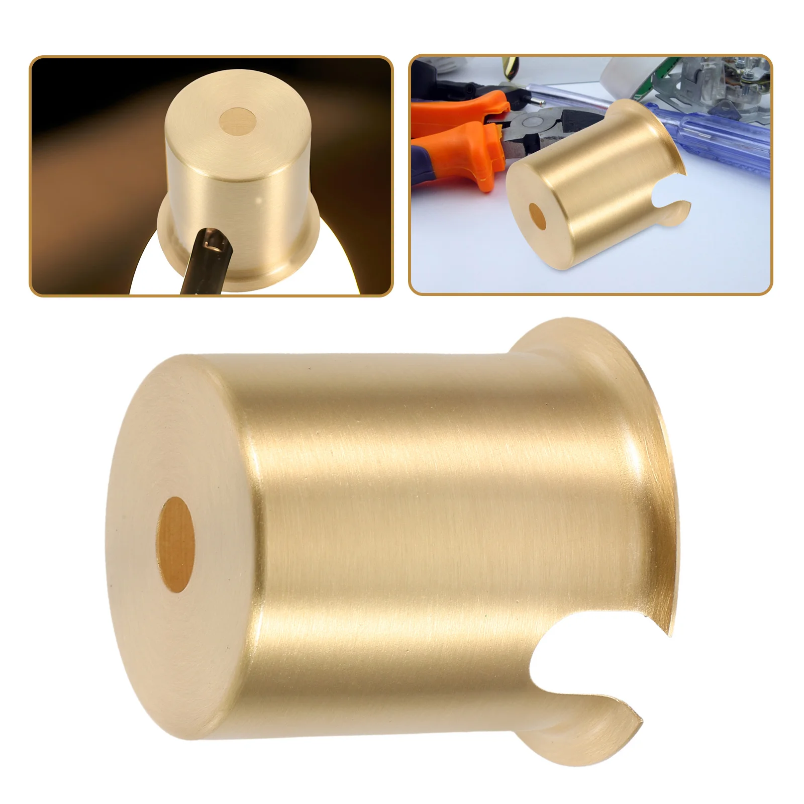 

Pure Copper Lamp Cup Flared Pull Chain Socket for Table Floor Lamps Vintage DIY Lighting Bedroom Living Room Office