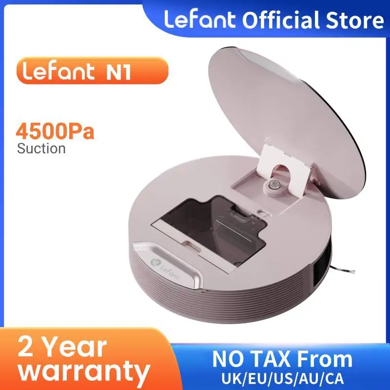 LEFANT N1 Robot Vacuum Cleaner, 4500PA Suction , 4 Cleaning Modes, APP/Alexa Control,Ideal for Floor,Carpet and Pet Hair