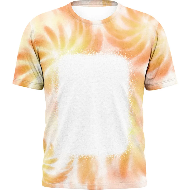 Summer Polyester Quick Dry Casual Clothes Sublimation Blank T-shirt Men Boy Short Sleeve Tops for  Diy Photo Print