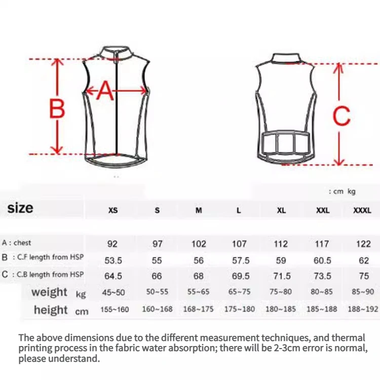 Men Lightweight Cycling Vest Windproof WaterProof Cycling Vest Sleeveless Breathable Slim Fit Bicycle Gilet MTB Road Bike Jersey