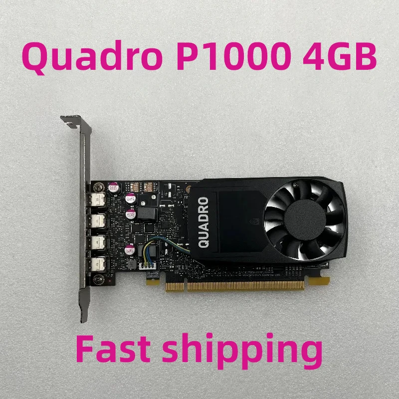 

1PCS Original Quadro P1000 4GB Professional Graphics Card for UG Modeling Rendering VR Design AI Intelligence For PS CAD 4K