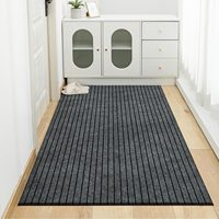 Solid color anti-slip kitchen striped carpet bathroom balcony home decoration floor mat room decoration door mat can be cut at w