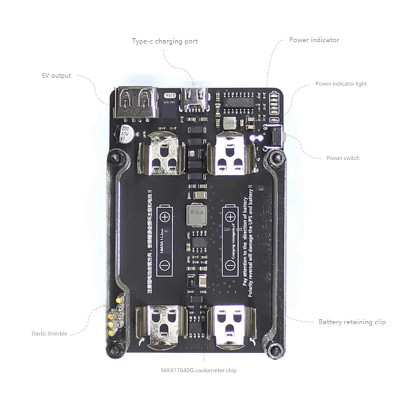 New UPS 18650 Lite UPS Power HAT Board With Battery Electricity Detection For Raspberry Pi 4B 3B+ 3B