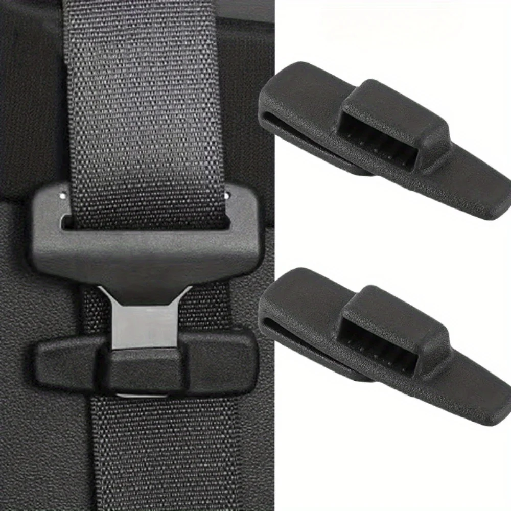 

2 шт., автомобильные ремни безопасности, якорь, защитный зажим, универсальный безопасный регулируемый автоматический стопор, пряжка, пластиковый зажим, автомобильный аксессуар