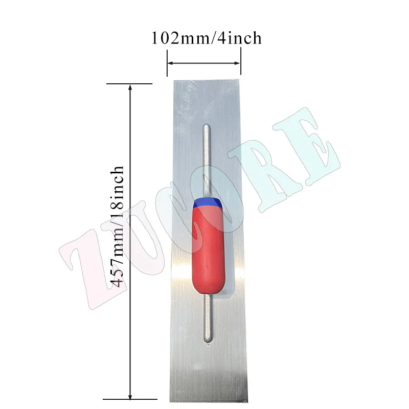 Trowel Swimming Pool 18" X 4" Professional Carbon Steel Flat End Trowel