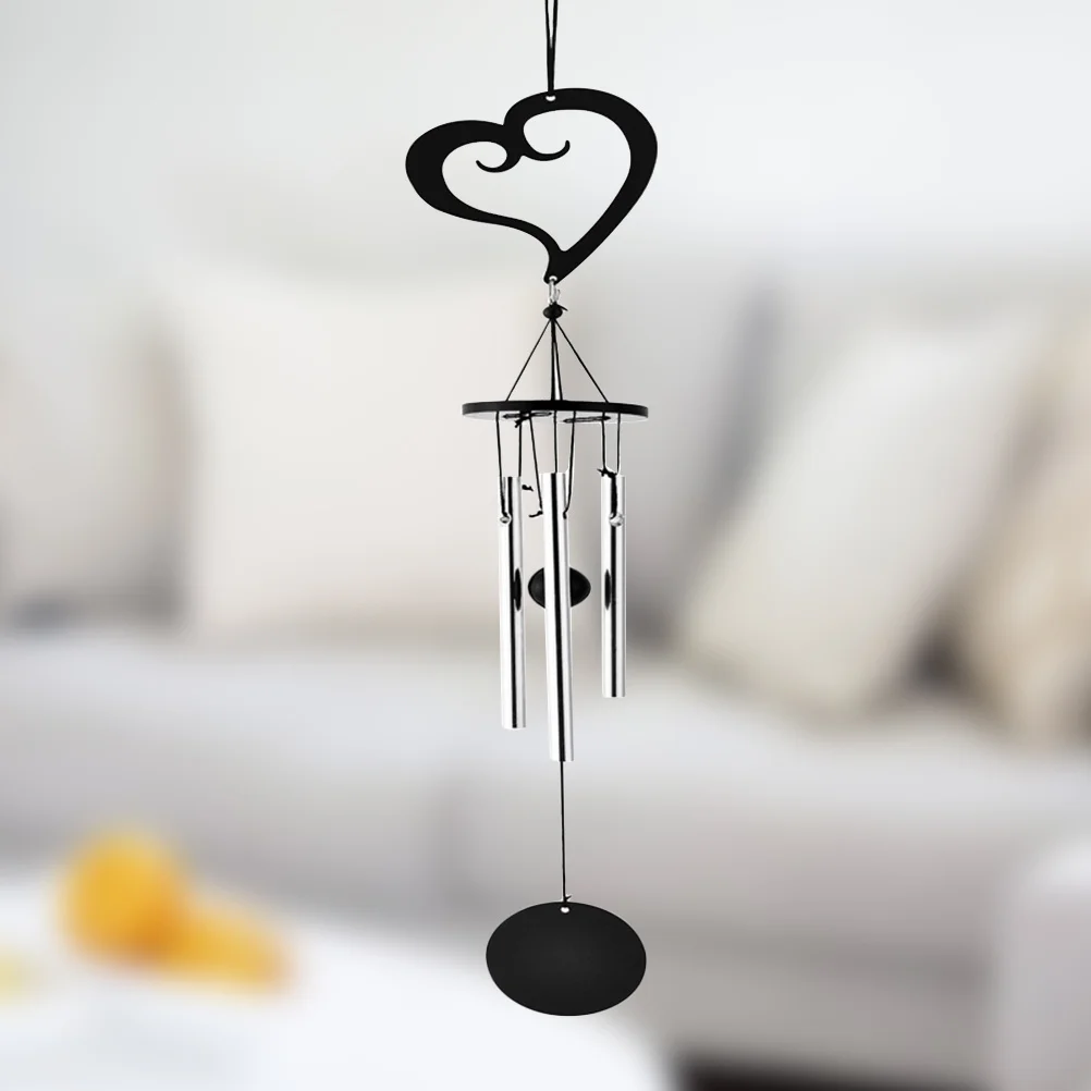 

Heart Shape Wind Chime Hanging Handicraft Metal Multi-Tube Music Wind Bell For Home Garden Decoration Ring Ornament