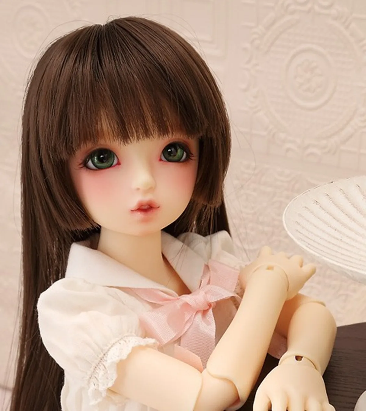 

bjd doll SD doll baby girl with 1/4 body toy doll doll High Quality free eyes