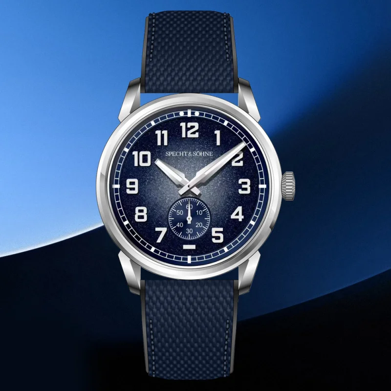 

Hot Selling Specht & Söhne Men's Watches Mechanical Watches Japan C3 Luminous Rubber Stainless Steel Sapphire Crystal Waterproof
