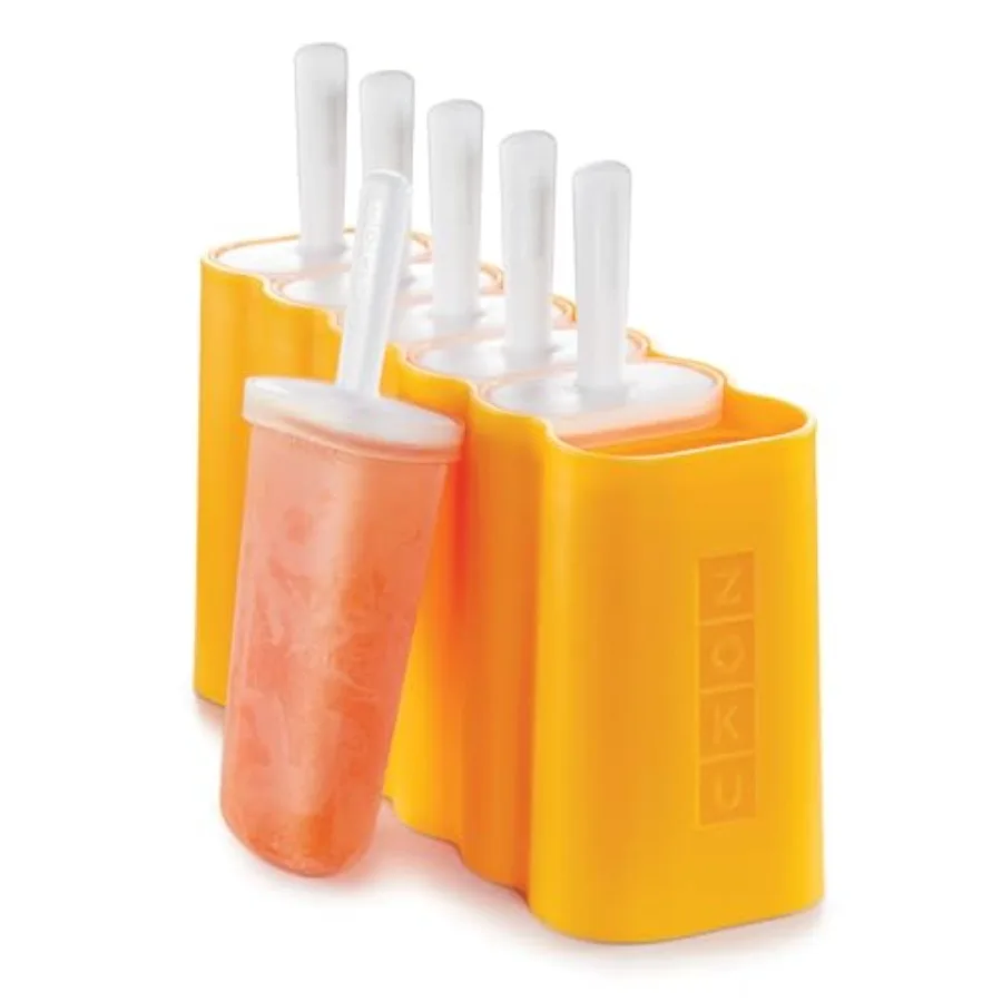 

Mod Pops 6 Classic Popsicle Molds in One Compact Tray With Sticks and Drip Guards Easy-Release BPA-free