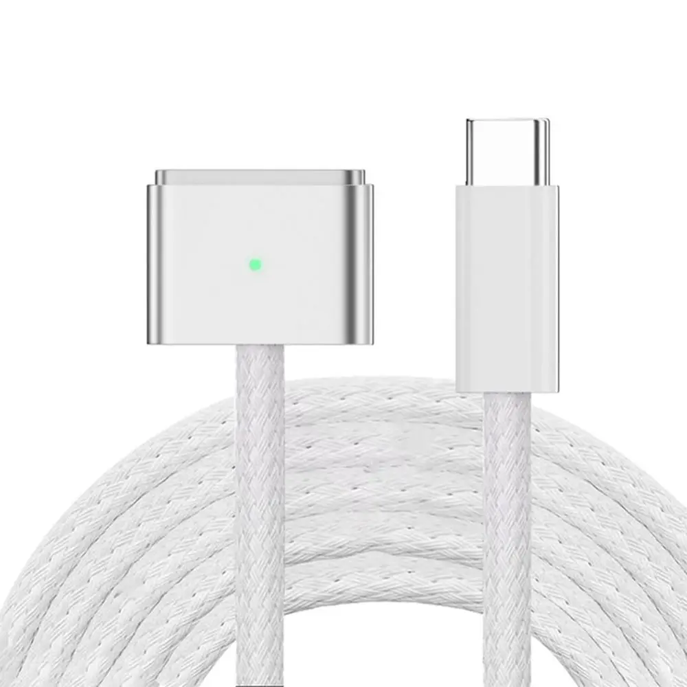 PD 140W USB Type-C Cable Quick Charge Indicator Light Laptop Connector Durable Aluminum Alloy Magnetic Charging Line