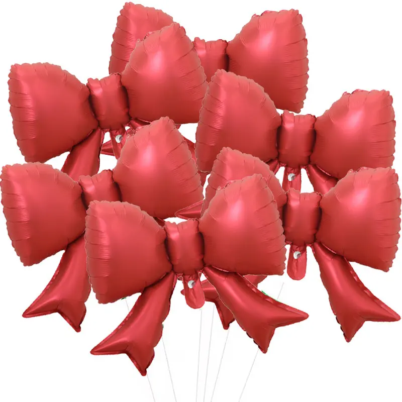 6 Stück 80 x 63 cm roter Bogen-Aluminiumfolienballon für Verlobung, Hochzeit, Valentinstag, Jahrestag, Geburtstag, Party, Dekoration, Geschenke