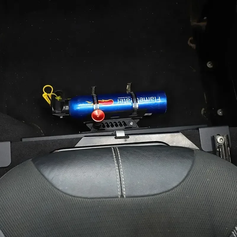 For Land Rover Defender  90 110 130 2004-2019 Black Car Seat Adjustable Fire extinguishing bracket Interior Car tool Accessories - view 5