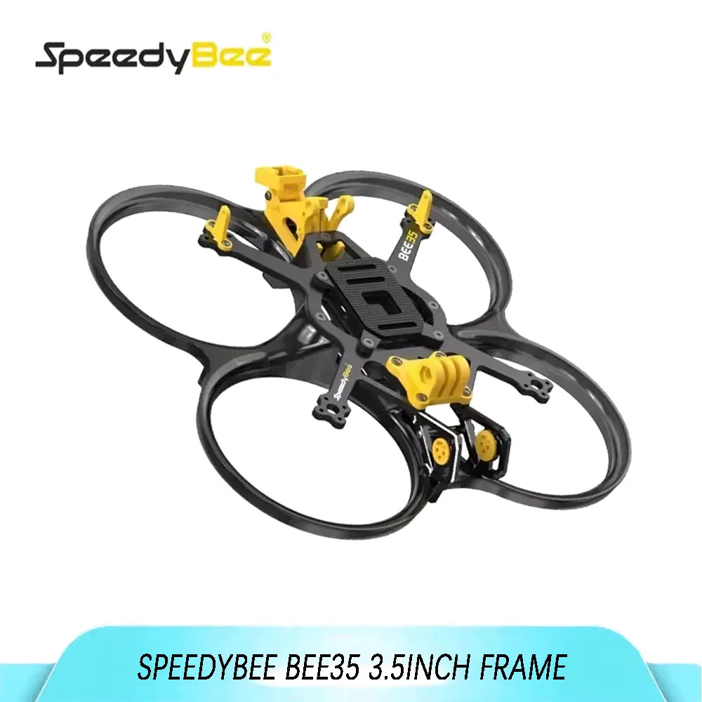 

Рама SpeedyBee 2025 Bee35 3,5 дюйма из углеродного волокна — колесная база 153 мм для FPV канального дрона Freestyle и Cinewhoop (сверхлегкий комплект «сделай сам»