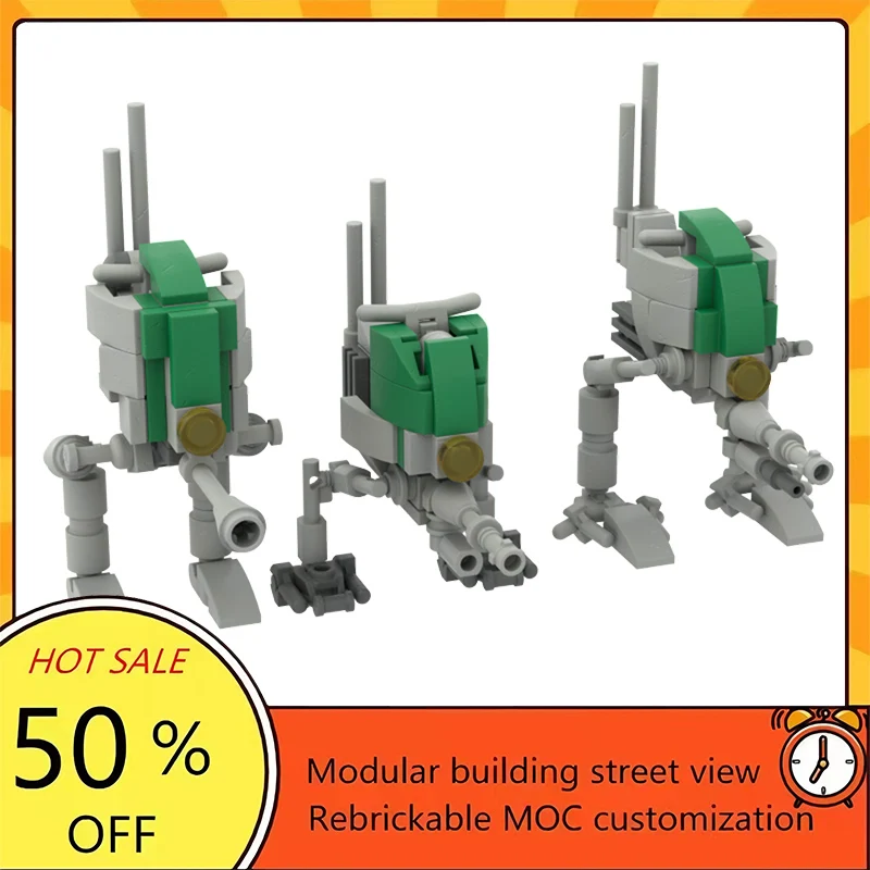 

198PCS Popular Space War Movie Model MOC Building Bricks AT-RTs Modular Technology Gifts Holiday Assemble Children Toy Suit