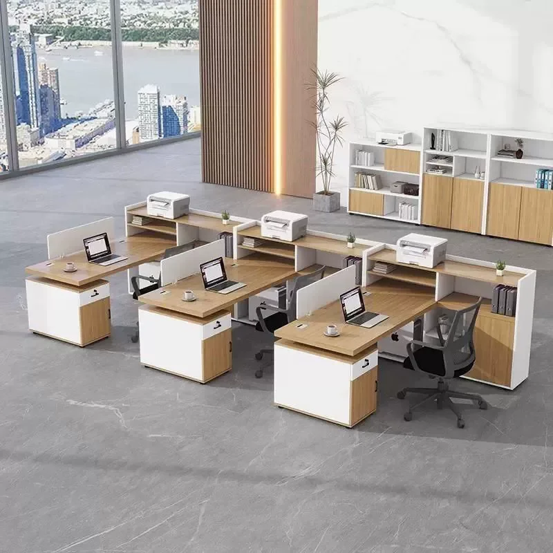 Desk Chairs Open Employee Desk and Chair Sets Purchase Corporate Office Office Furniture Modern Wooden Morden Work Office Desk