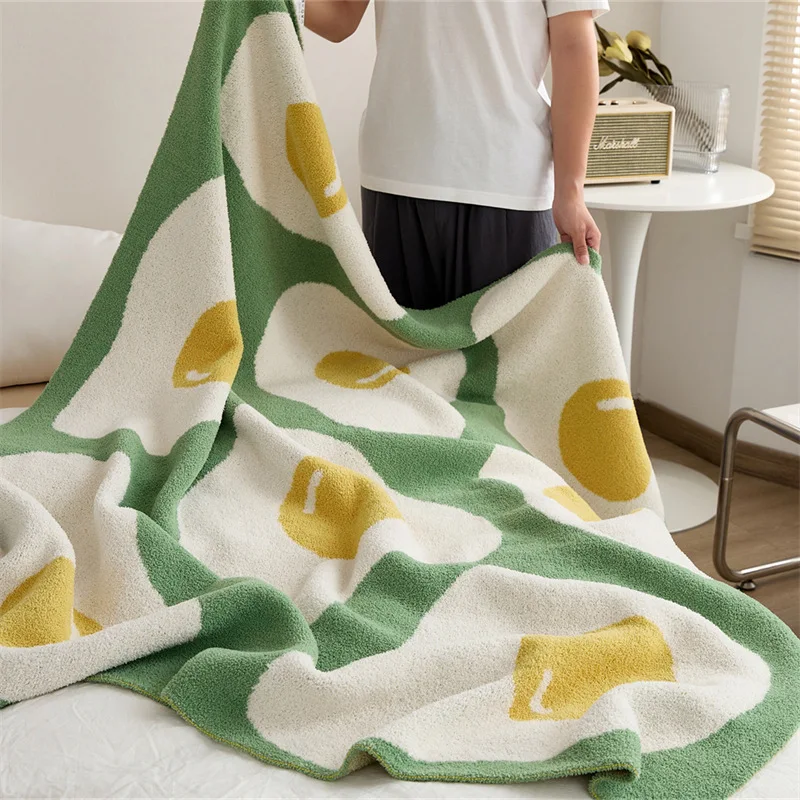 CuteSofa Blanket Summer Office Recliner Nap Air Conditioning Office Air Conditioning Lunch Break Towel Blanket Summer Cool Quilt