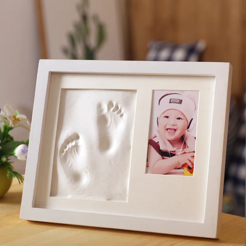 Newborn Handprint Footprint Imprint Kit Baby Hundred Days Full Moon Birthday Gift Handmade Souvenirs Baby Growing Keepsakes