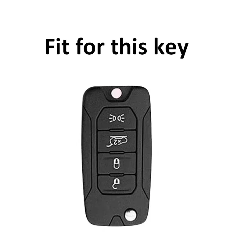 Auto Shell Fob for Dodge Ram Charger 1500 Challenger Chrysler 300C Jour for Jeep Cherokee Renegade Grand TPU Car Key Case Cover