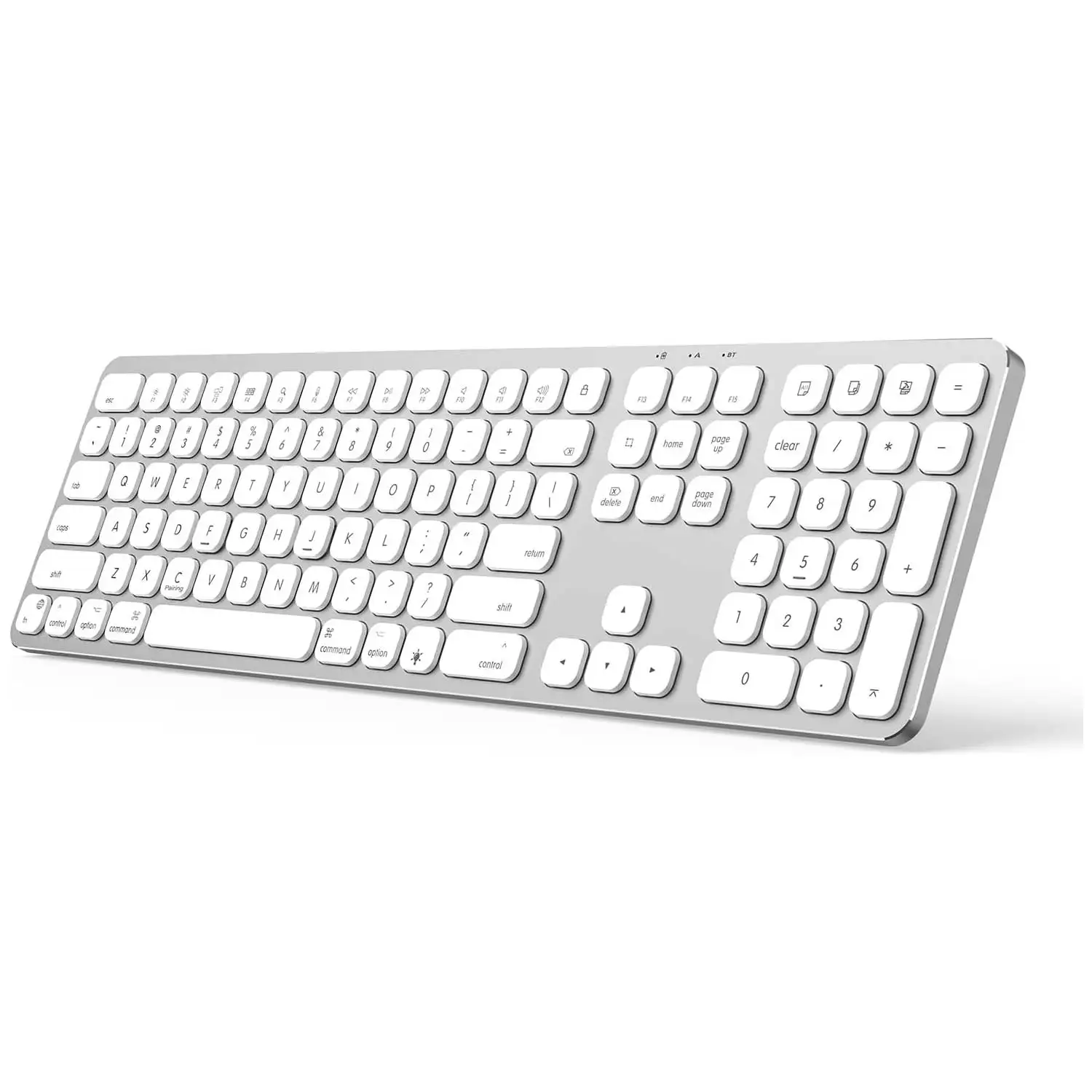 SODI Wireless Bluetooth Keyboard for Mac Backlit with Numeric Keypad Aluminum Rechargeable Slim Keyboard for iPad iPhone MacBook