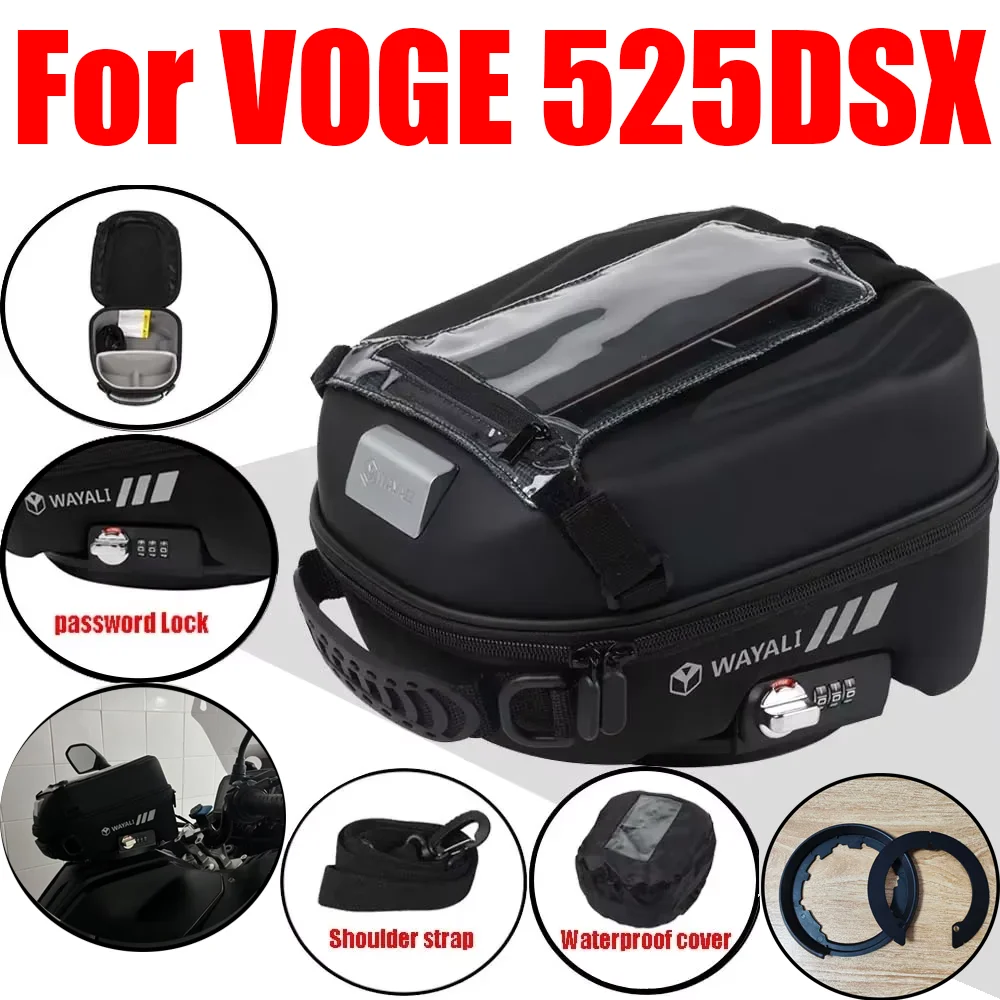 Tank Bag Tanklock For VOGE 525 DSX DSX 525 525DSX DS525X DSX525 Motorcycle Racing Luggage Backpack Storage Bags Saddle Tool Bag