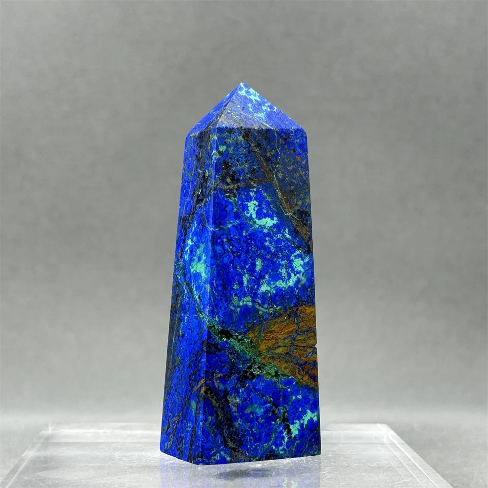 Natural And Beautiful Blue Copper Obelisk Mineral Specimen Reiki Therapy Meditation Home Energy Decoration Gift