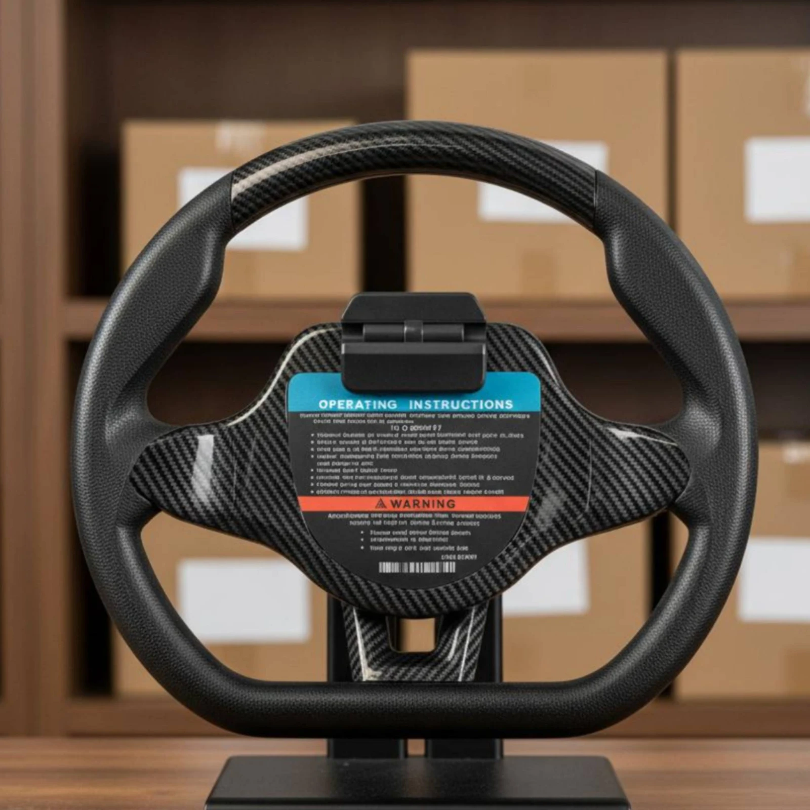 volante-ezgo-textron-effetto-fibra-di-carbonio-accessorio-per-veicoli