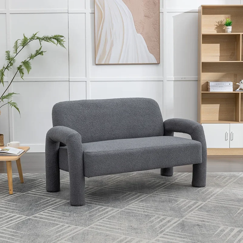 # Apartment-friendly Space-saving Boucle 2 Seater Upholstered Sofa