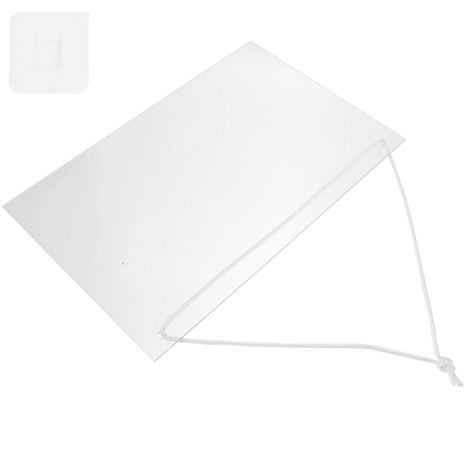 

Acrylic Memo Board 6 Pens Clear Erasable Note Board Poster White Dry Lanyards Office Supply Home Desk Planning