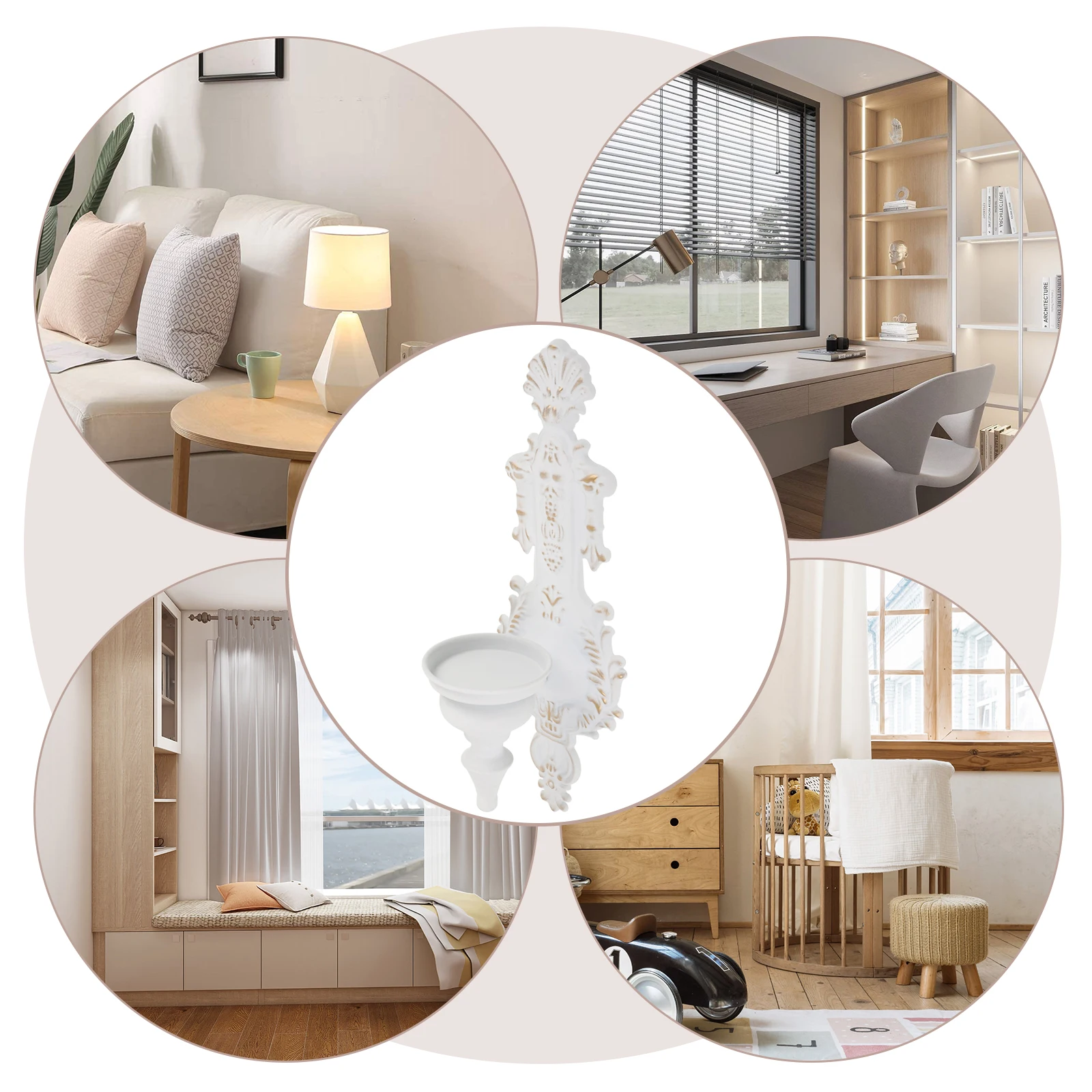 

Metal Wall Holder Retro European Style Home Decor Stick Lamp Living C Holder For Decoration Room Decoration 22W534JT