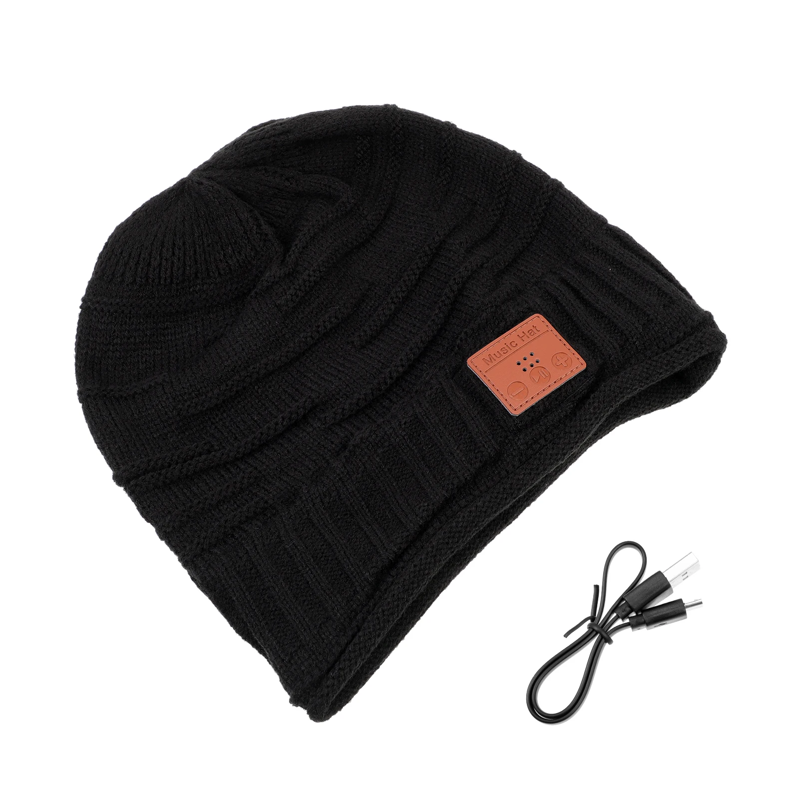 

Knitted Wireless Headphone Hat for Men Outdoor Warm Musics Hat Long St by Premium Sound Removable Ventilation