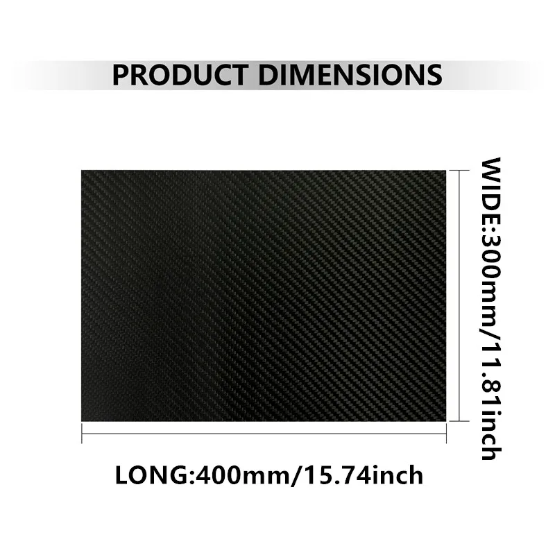 400x300mm full 3K carbon fiber board high strength carbon board panel thickness 0.5mm-5mm pure carbon carbon fiber board