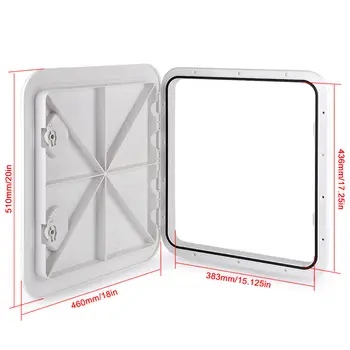 防紫外線船用甲板艙蓋遊艇房車船艇配件 460x510mm/18.1x20.1in RE-460-510 遊艇甲板蓋船用甲板板 6 最佳銷售 海洋艙口 - №3
