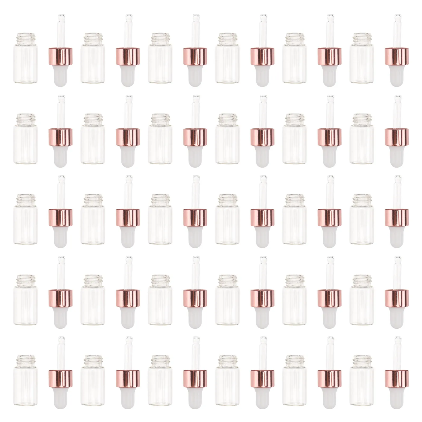 

30Pcs Essential Oil Bottles Clear Mini Glass Dropper Bottles Leak Proof Refillable for DIY Blend Travel Aromatherapy Soap