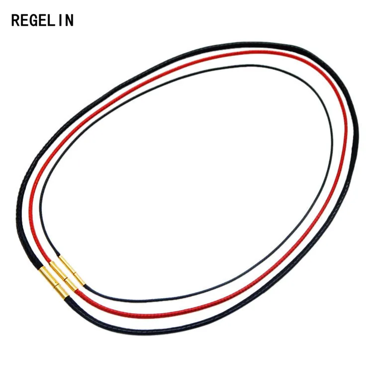 REGELIN Stainless Steel Clasps Gold/Silver/Rose Gold/Gun Black Hooks For Leather Diy Necklaces & Bracelets Jewelry Making 2pcs