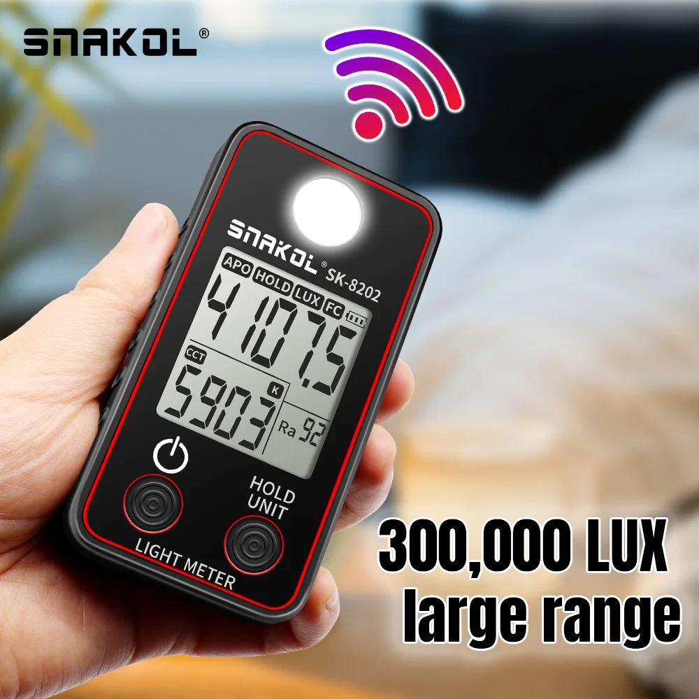 Imagem -02 - Iluminação Digital Light Meter Handheld Lux Tester Luxmeter Bolso Fotômetro para Crescer Plantas Lux fc 0.5300. 000