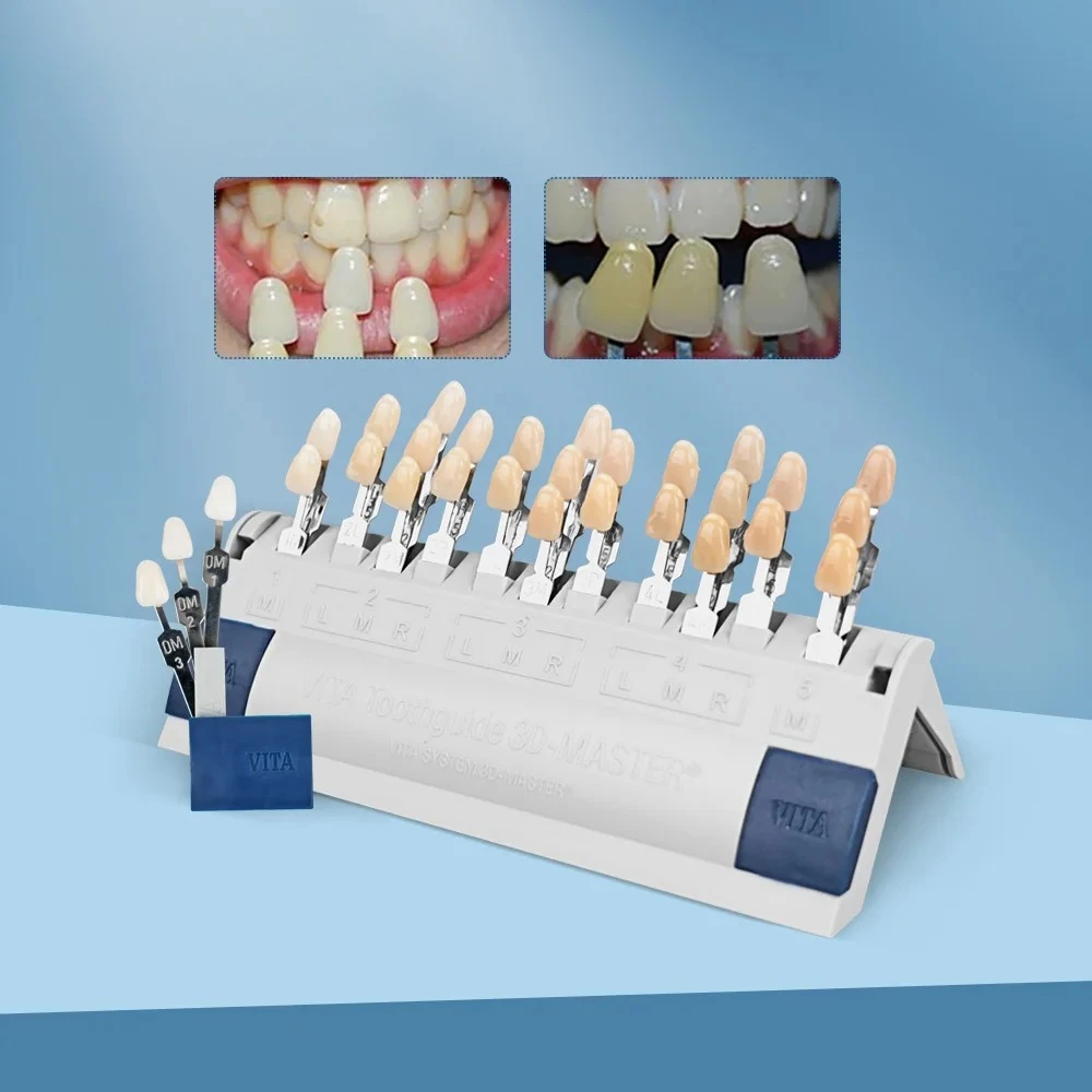 Premium Vita 3D Master Lab Bleach Shade Guide 29 Colors Teeth Whitening Comparing Toothguide Lab Colorimetric Plate Best Tool