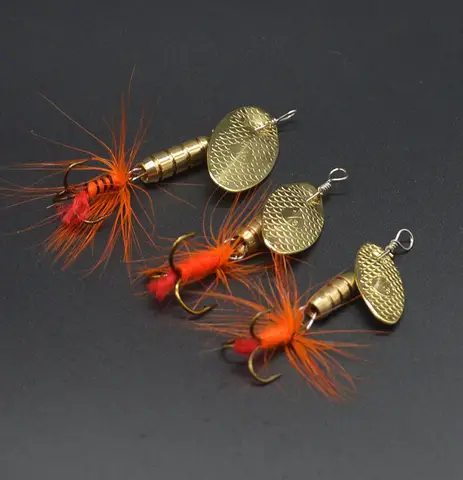 वॉक फिश 3 पीस फिशिंग ल्यूर स्पिनर बैट कंपाउंड बैट 3 ग्राम 4.5 ग्राम 5.5 ग्राम रोटेशन स्पून फेदर जिग बज़ आर्टिफिशियल बैट 10 best sales बज़ चारा - №10