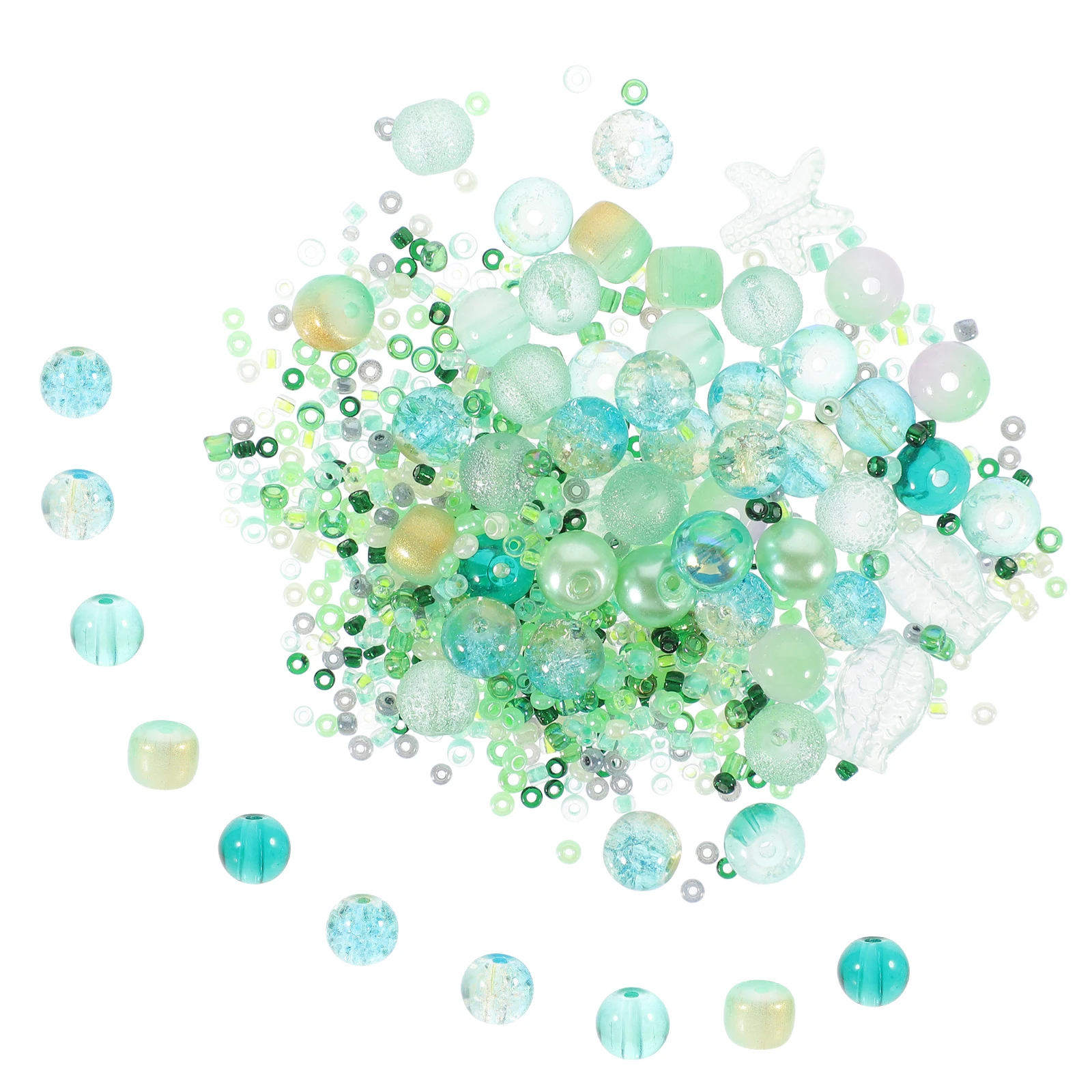 

Gradient Glass Beads 8MM West Lake Green DIY Craft Bracelet Material Smooth Surface Durable Necklace Making Beads Jewelry