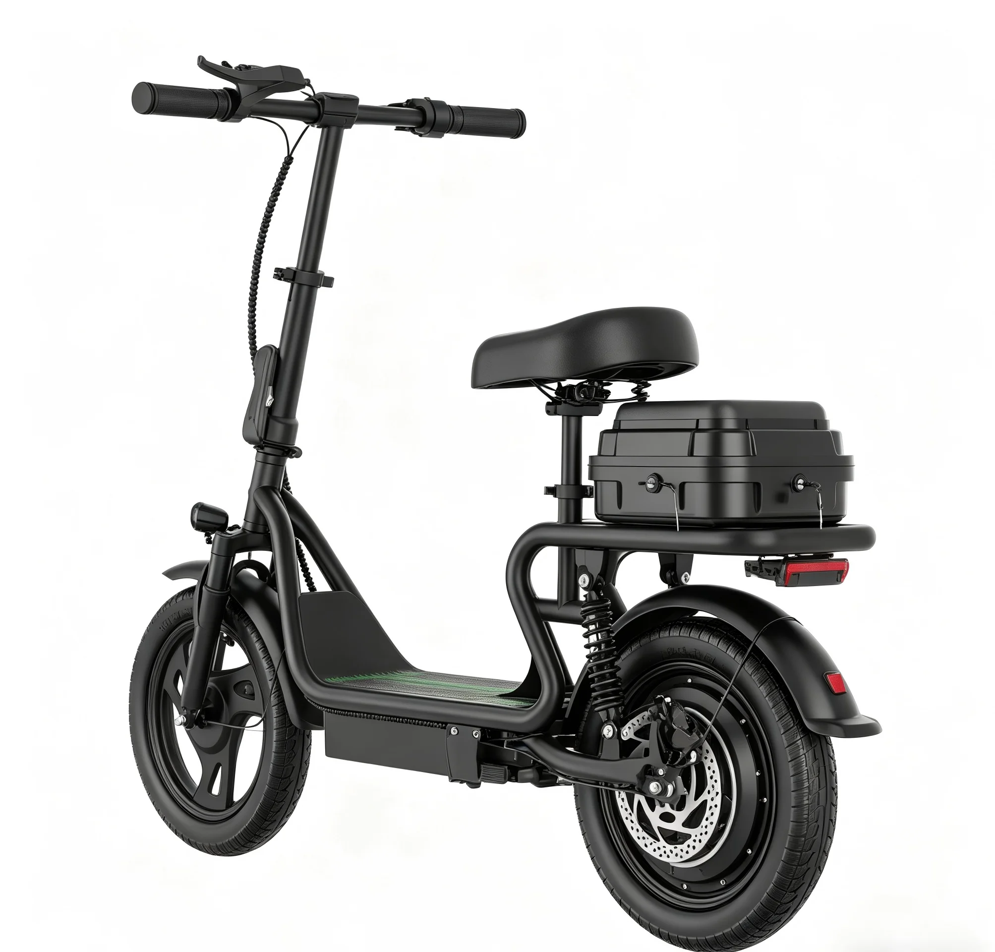 Folding Electric Scooter For Adults 48V 500W With Large Capacity Basket, Foldable Portable Design Escooter UK Warehouse Direct