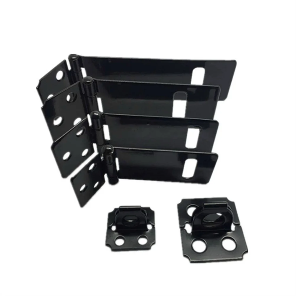 

5 шт. Замок-защелка из железа, прочный, для ворот, шкафов, сарая, скрытого монтажа, с винтами