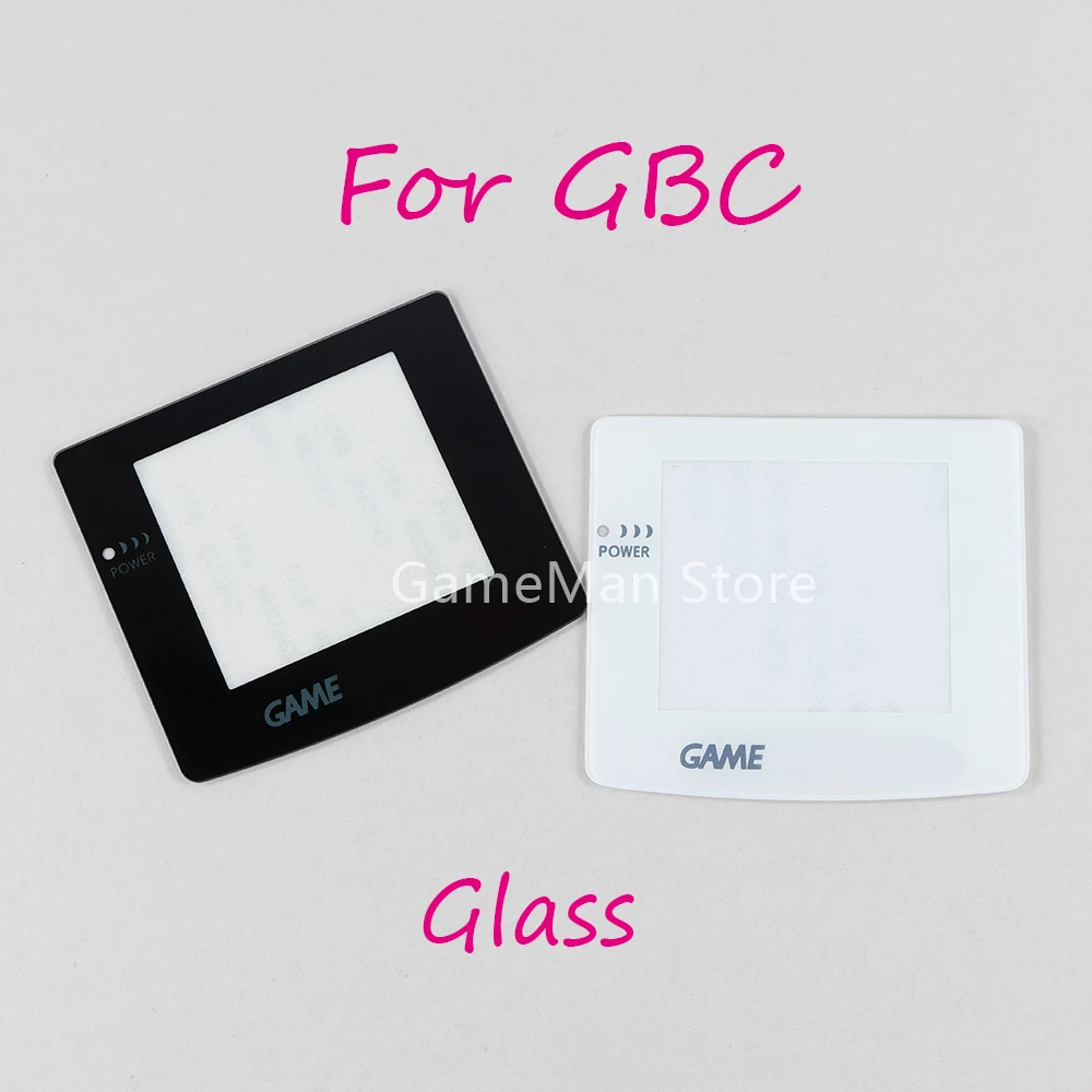 Panel protector de cristal para consola Nintendo GBC, repuesto para GameBoy, Color blanco/Gris oscuro, 1 unidad