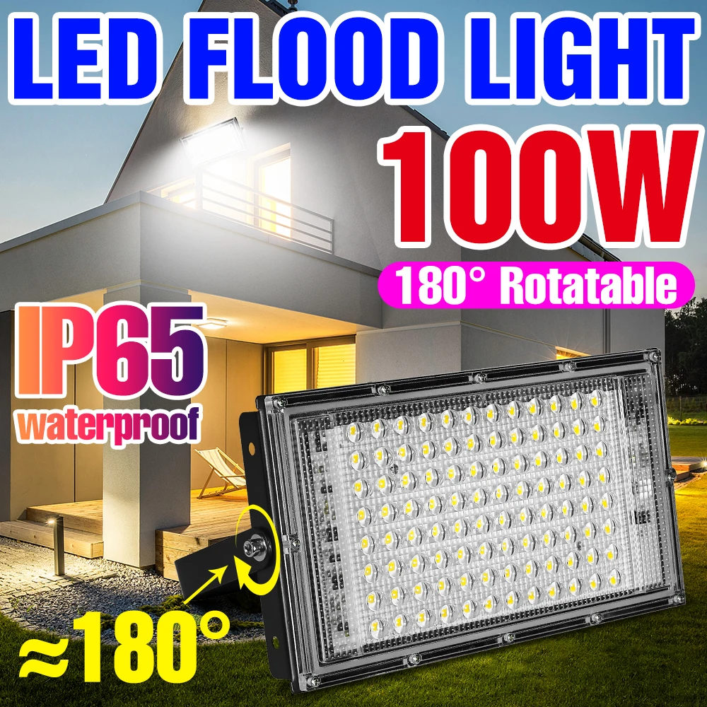 

Led Lights Outdoor Flood Light Waterproof Spotlight Bulbs For Garden Plaza Yard Lawn Led Reflectors Floodlight High Brightness