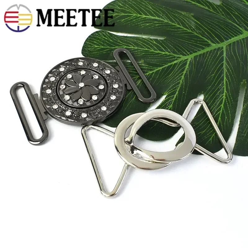 2Pcs 40mm Metal Buckles Women Jackets Belt Buckle Jacket Coat Belts Decorative Button Band Clasp DIY Sewing Hardware Accessories