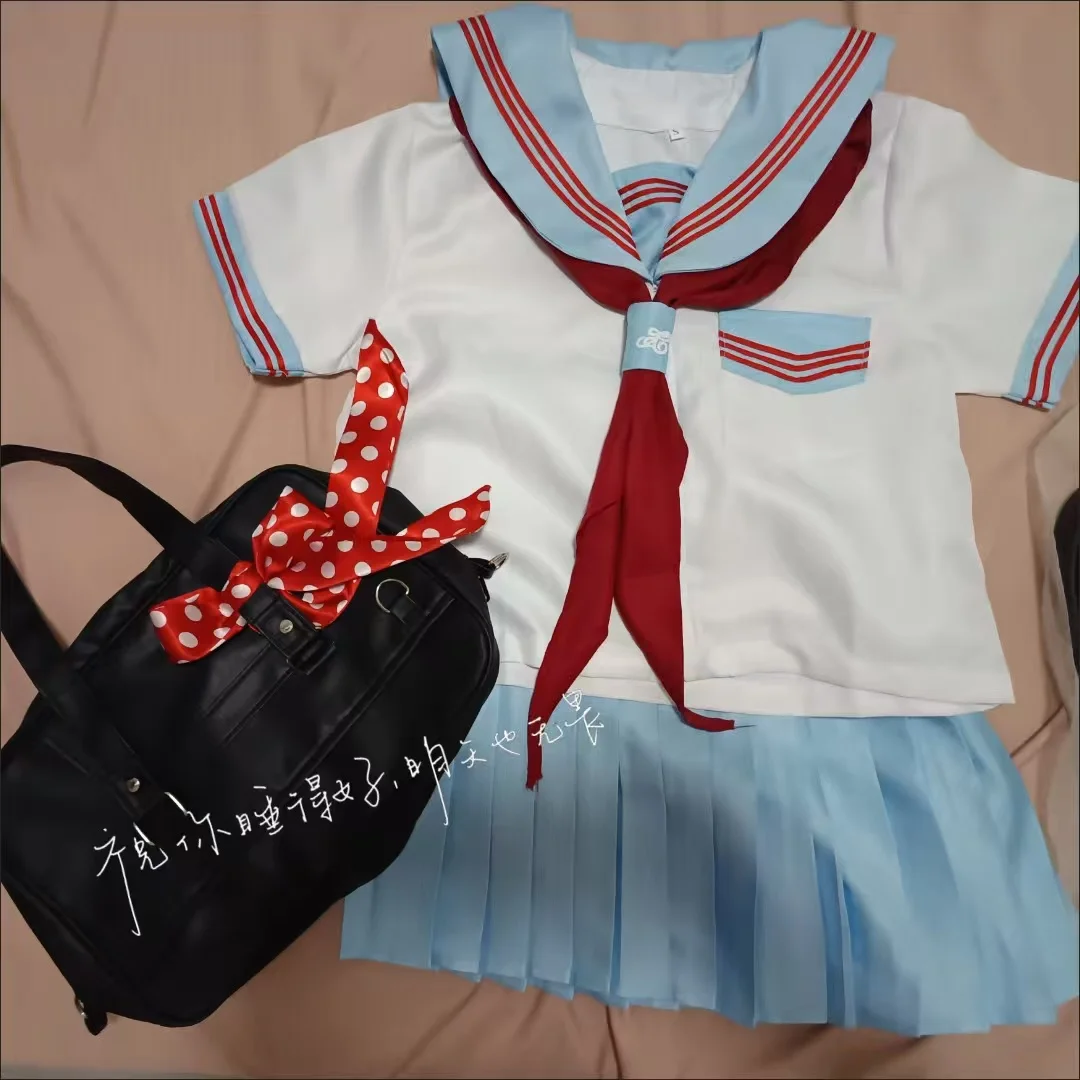 

Cosplay Costume Preppy Style Japanese Anime Sailor Suit Full Set Uniform