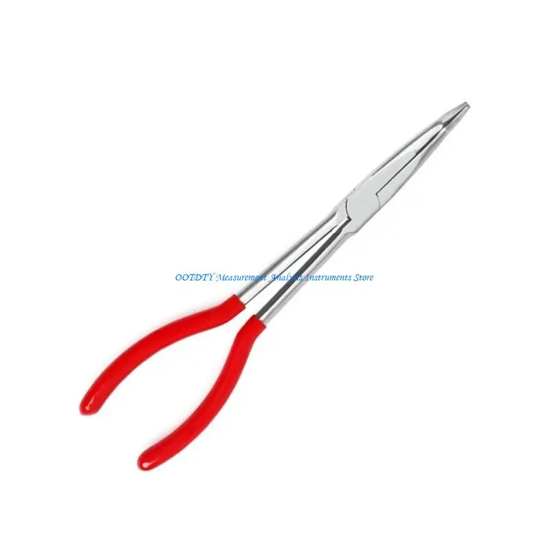 367D 11 Inch Long Nose Pliers Bent Nose Plug Cable Puller Long Needle Nose Pliers