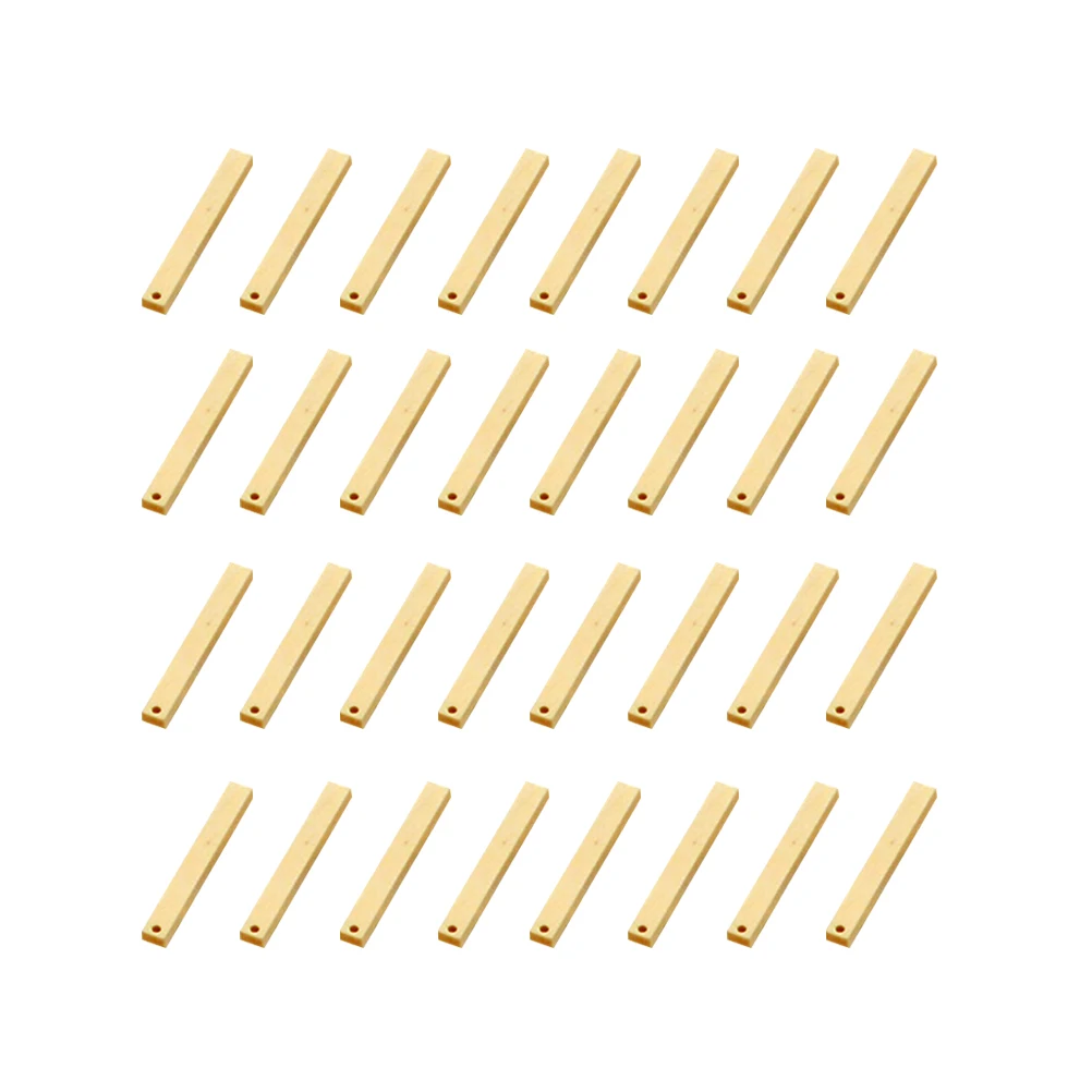 

50pcs Long Strip Earrings Slices Wooden DIY Jewelry Making Materials Solid Wood Accessories Craft Project Holiday Gifts