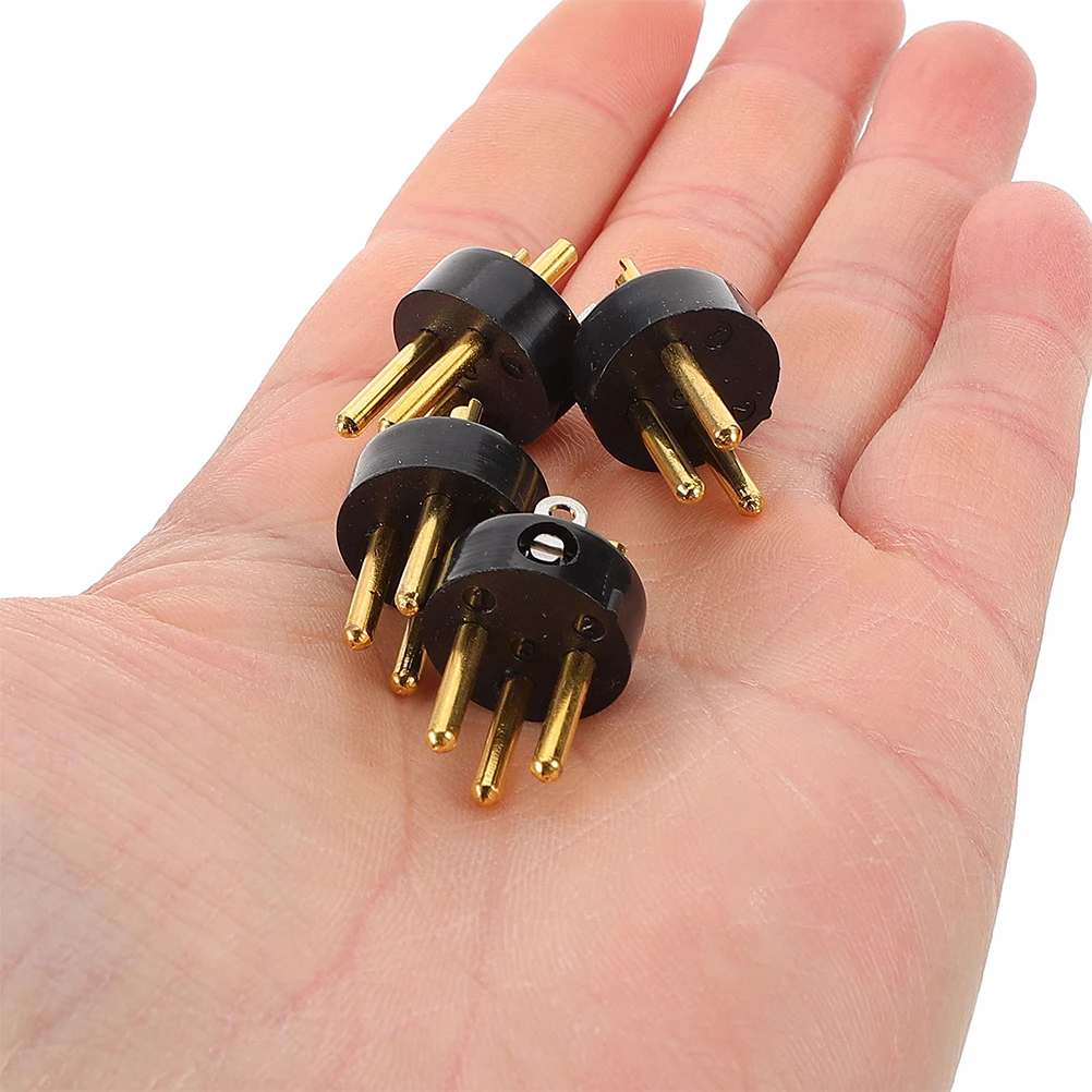 

8pcs Microphone Accessories Durable XLR Connector Plug for KTV Audio Stable Signal Transmission Cable Adapter Male